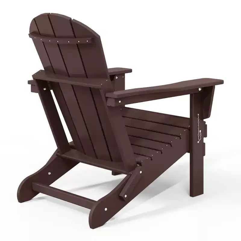 WestinTrends Malibu HDPE Outdoor Patio Folding Poly Adirondack Chair