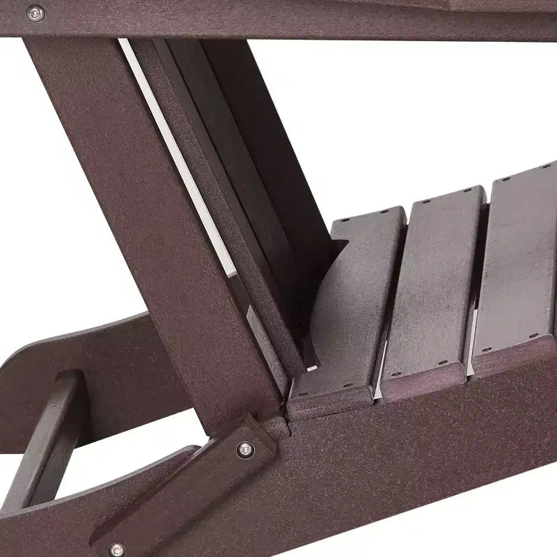 WestinTrends Malibu HDPE Outdoor Patio Folding Poly Adirondack Chair