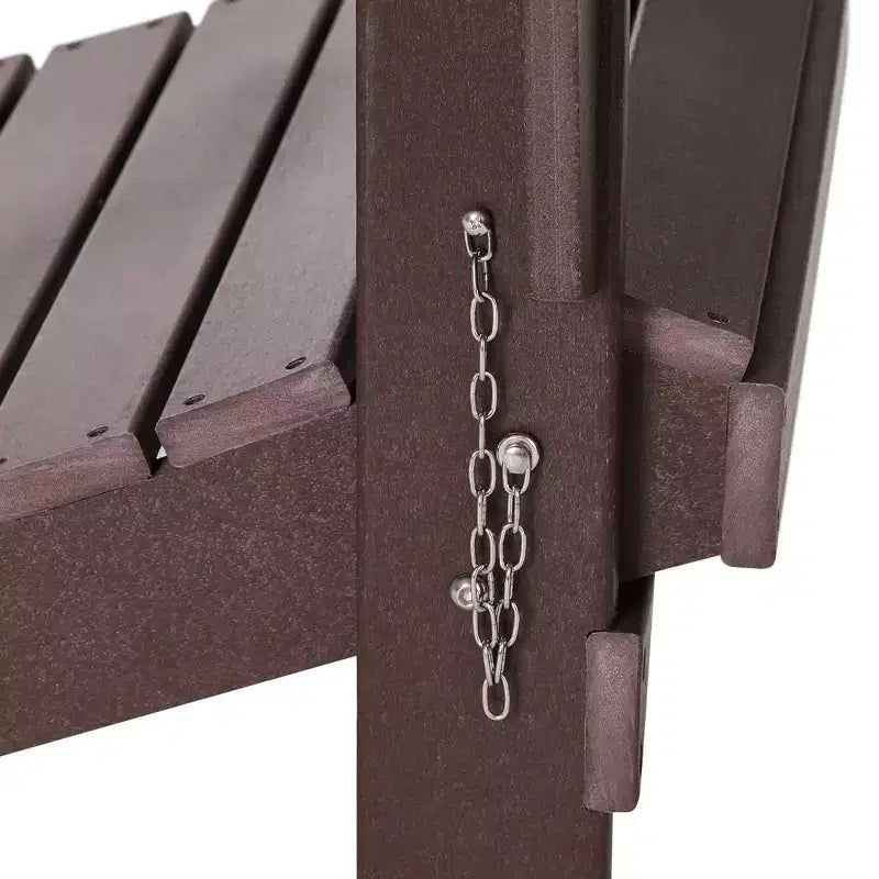 WestinTrends Malibu HDPE Outdoor Patio Folding Poly Adirondack Chair