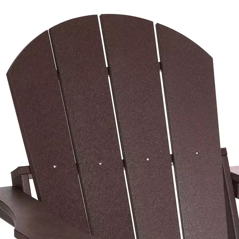 WestinTrends Malibu HDPE Outdoor Patio Folding Poly Adirondack Chair