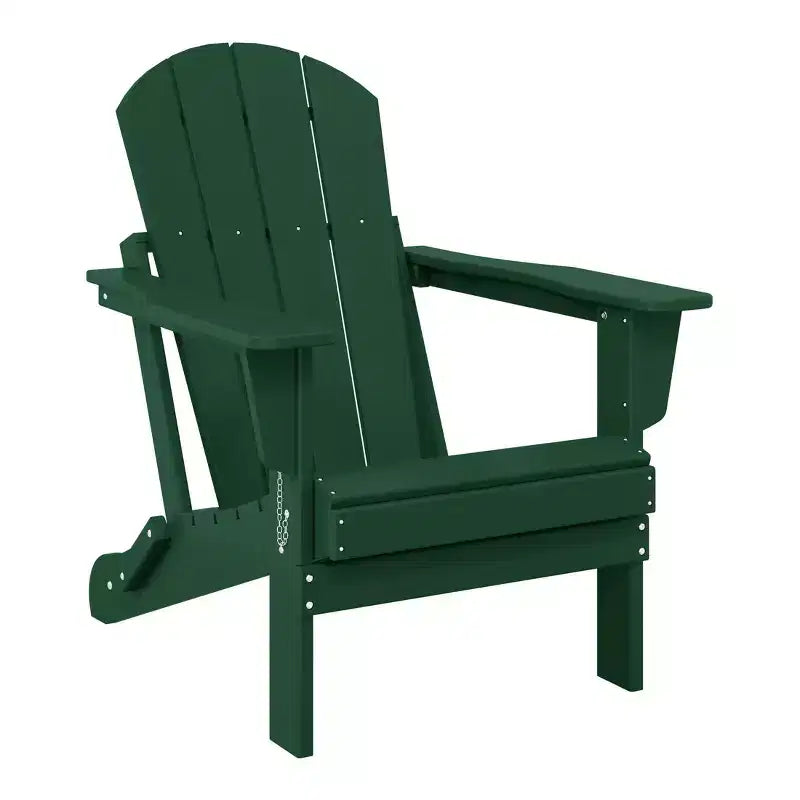 WestinTrends Malibu HDPE Outdoor Patio Folding Poly Adirondack Chair