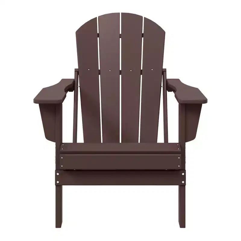 WestinTrends Malibu HDPE Outdoor Patio Folding Poly Adirondack Chair