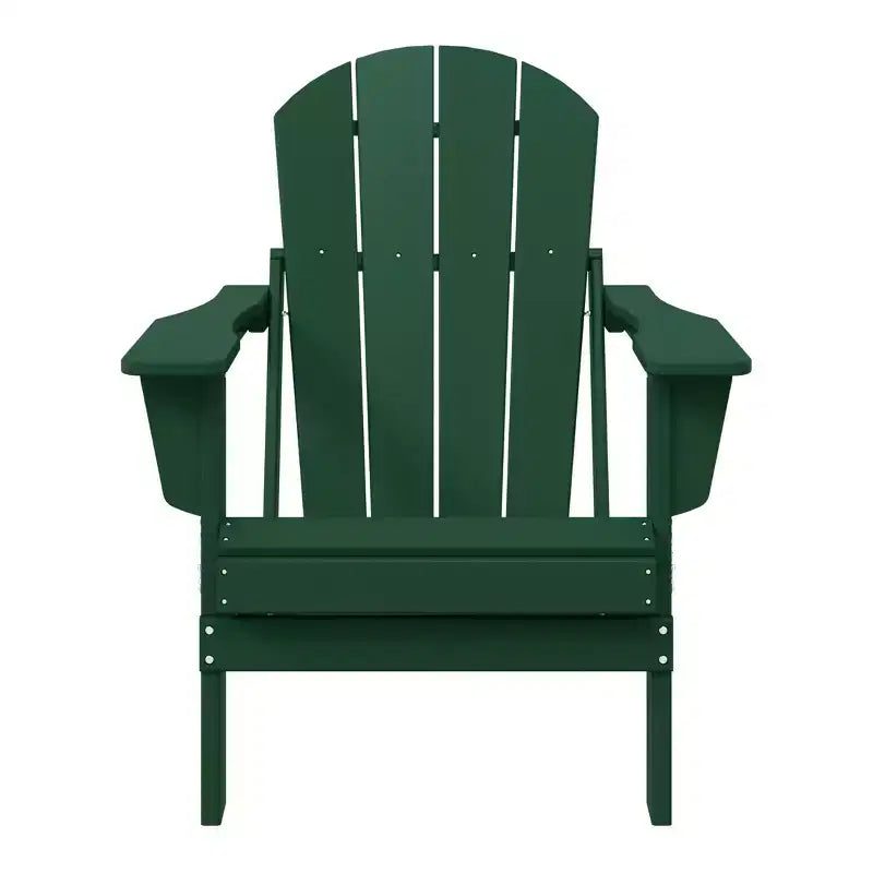 WestinTrends Malibu HDPE Outdoor Patio Folding Poly Adirondack Chair