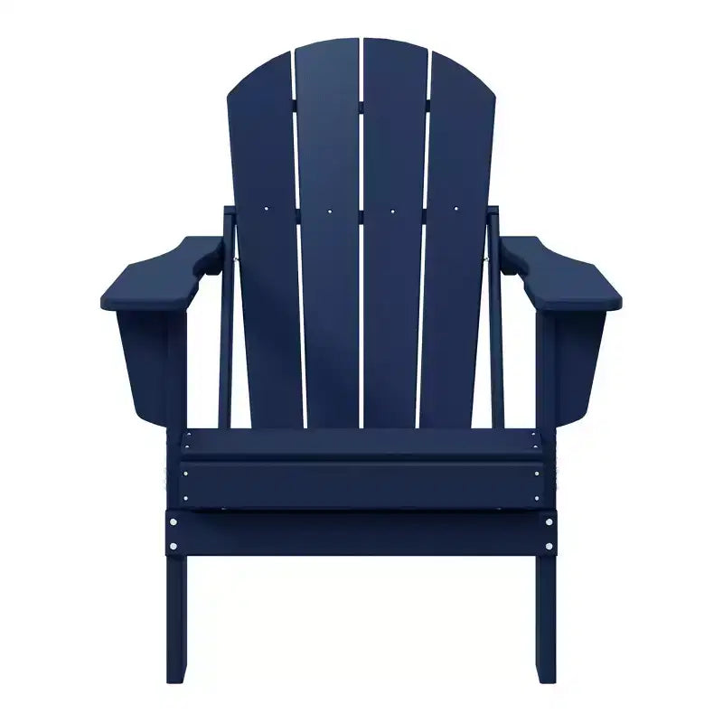 WestinTrends Malibu HDPE Outdoor Patio Folding Poly Adirondack Chair