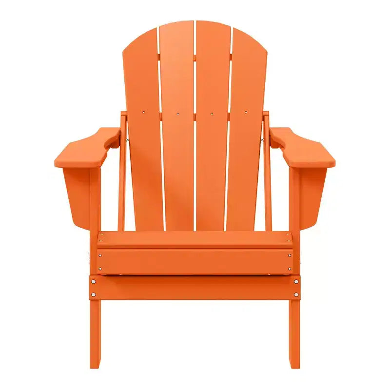 WestinTrends Malibu HDPE Outdoor Patio Folding Poly Adirondack Chair