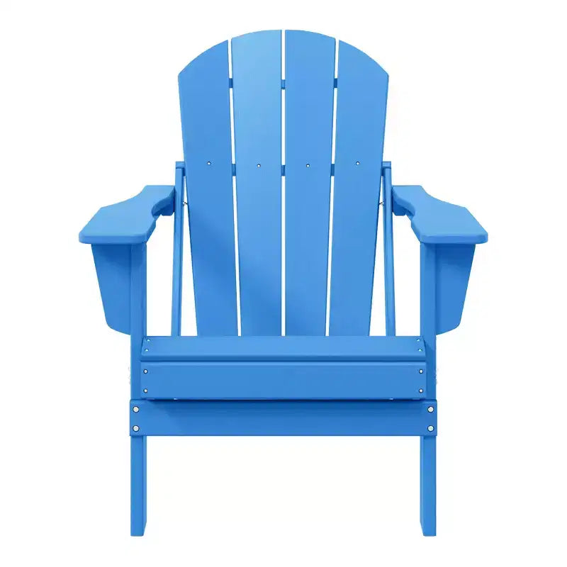 WestinTrends Malibu HDPE Outdoor Patio Folding Poly Adirondack Chair