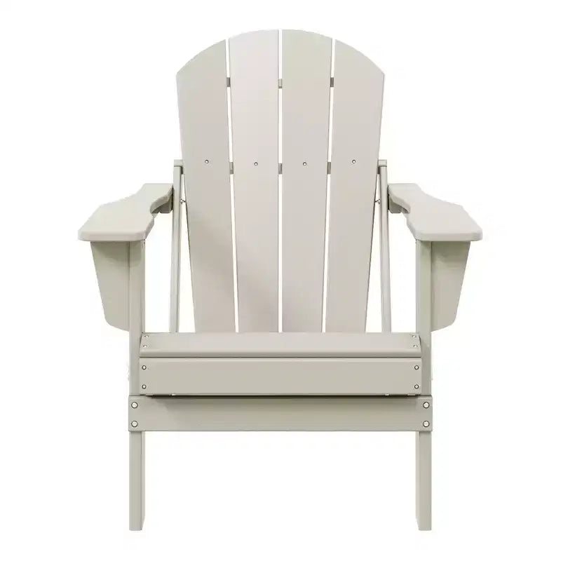 WestinTrends Malibu HDPE Outdoor Patio Folding Poly Adirondack Chair