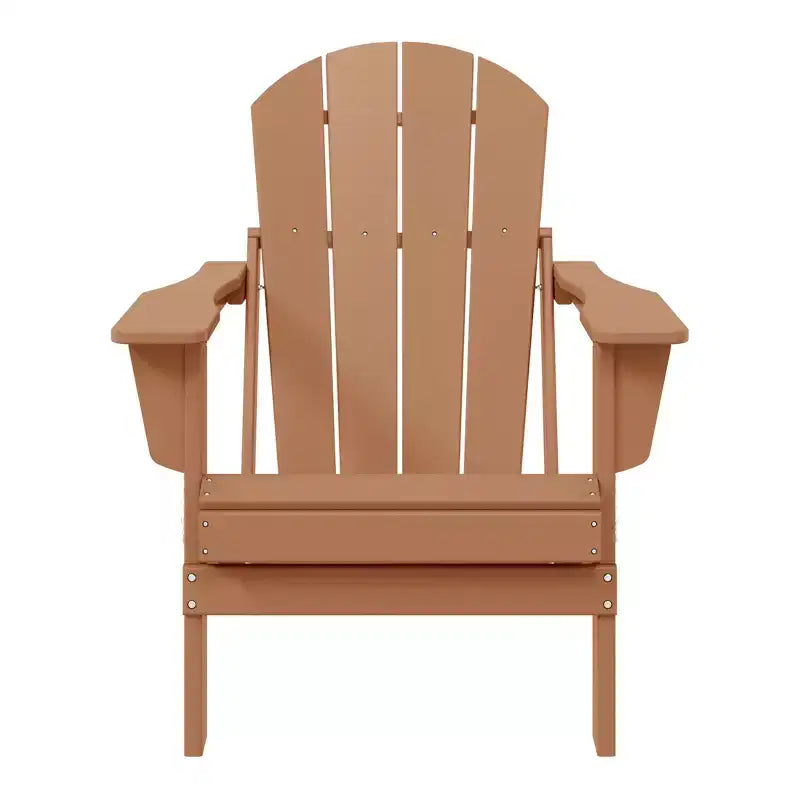 WestinTrends Malibu HDPE Outdoor Patio Folding Poly Adirondack Chair