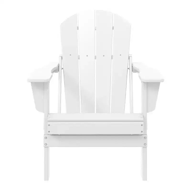 WestinTrends Malibu HDPE Outdoor Patio Folding Poly Adirondack Chair