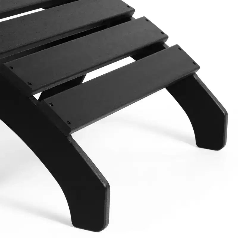 WestinTrends Dylan Outdoor Patio HDPE Adirondack Ottoman Footrest