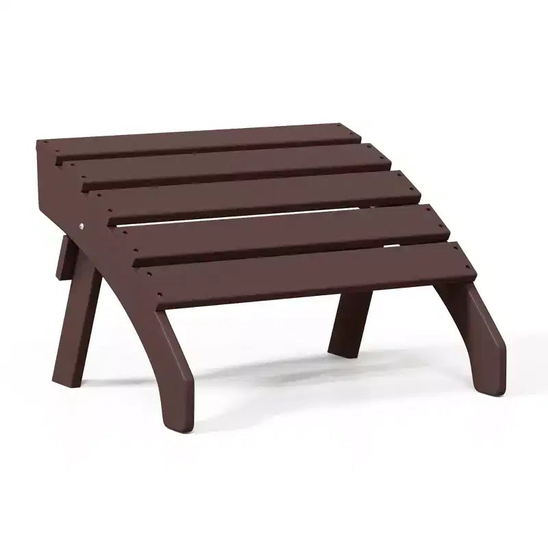 WestinTrends Dylan Outdoor Patio HDPE Adirondack Ottoman Footrest