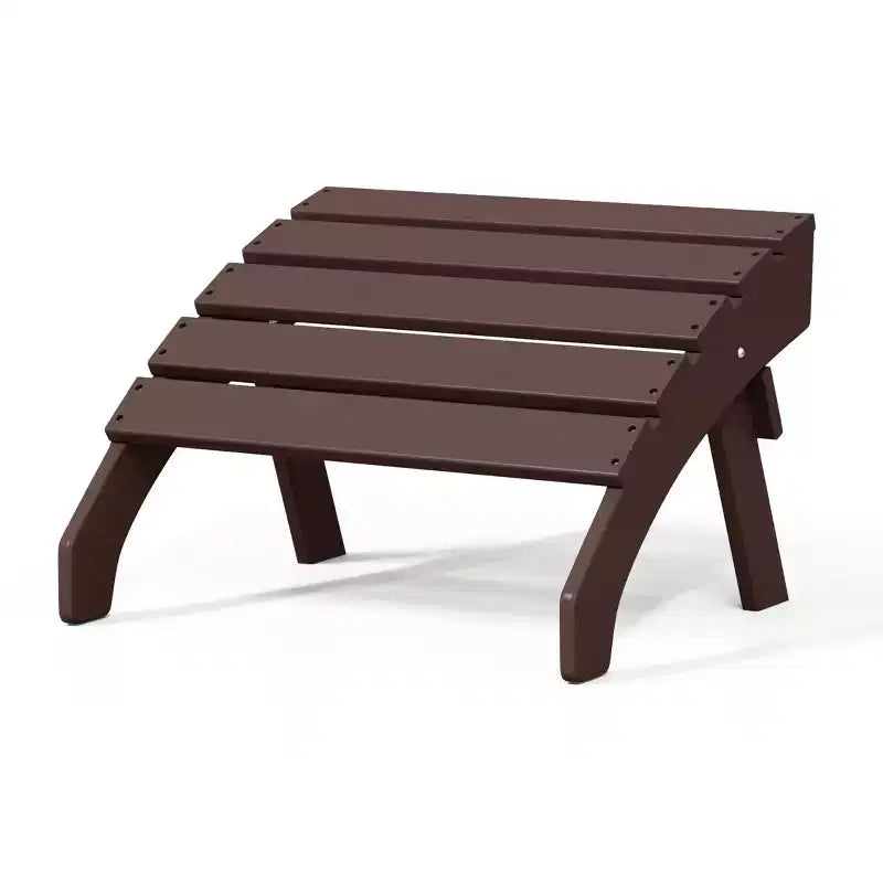 WestinTrends Dylan Outdoor Patio HDPE Adirondack Ottoman Footrest