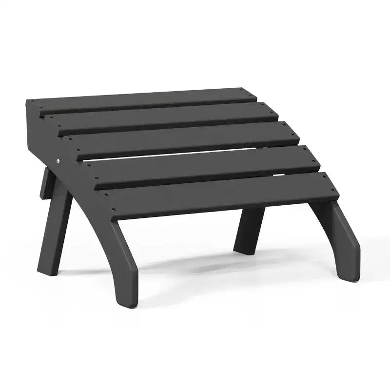 WestinTrends Dylan Outdoor Patio HDPE Adirondack Ottoman Footrest