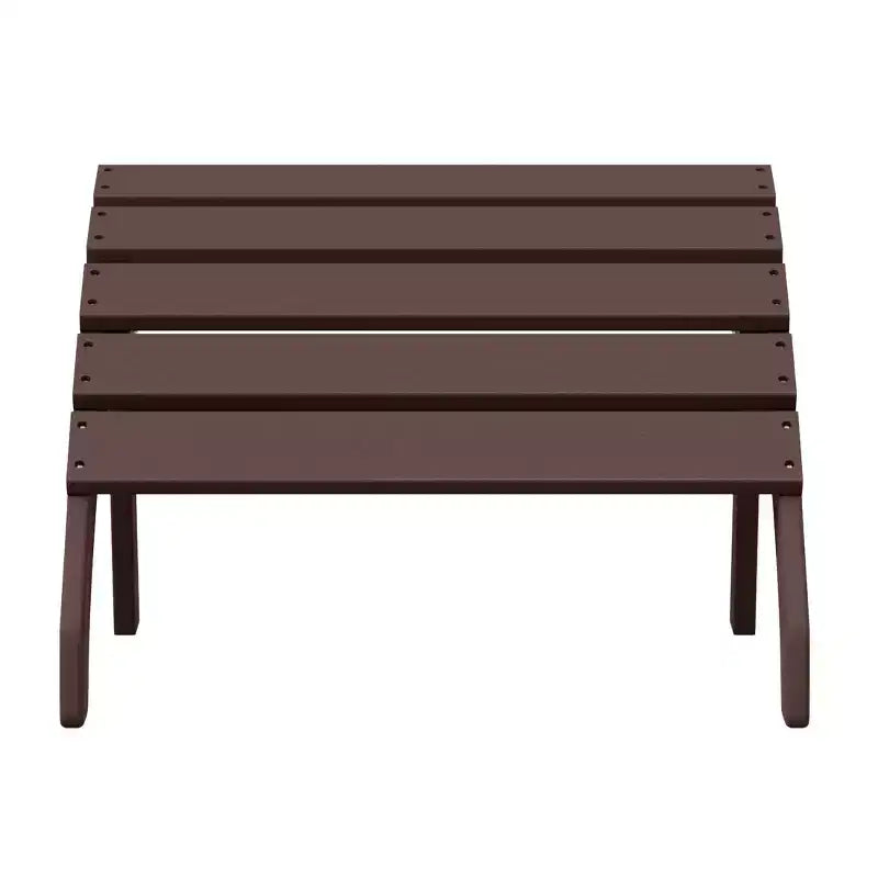 WestinTrends Dylan Outdoor Patio HDPE Adirondack Ottoman Footrest