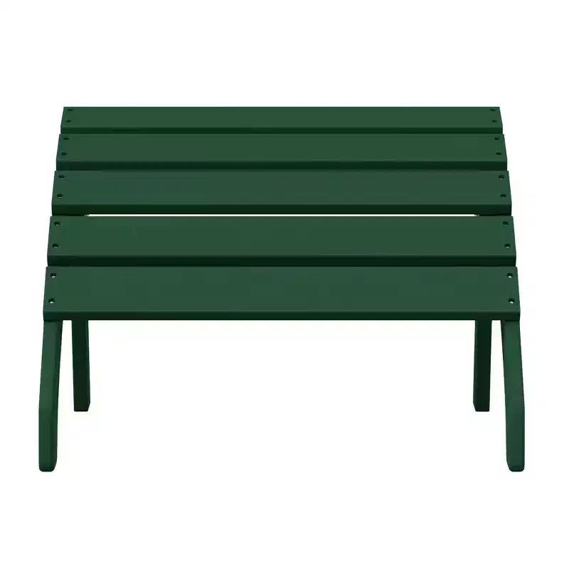 WestinTrends Dylan Outdoor Patio HDPE Adirondack Ottoman Footrest