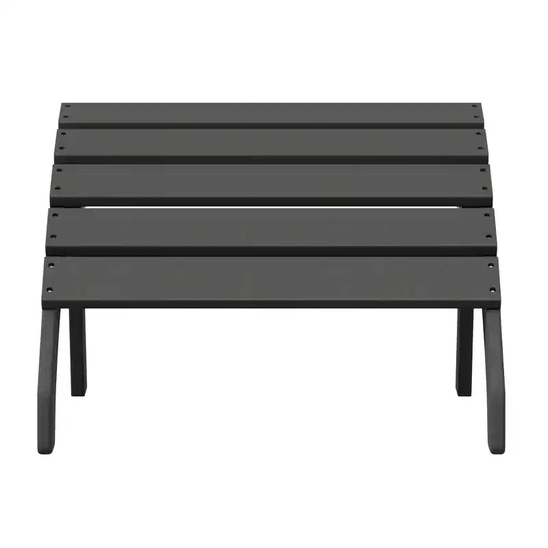 WestinTrends Dylan Outdoor Patio HDPE Adirondack Ottoman Footrest