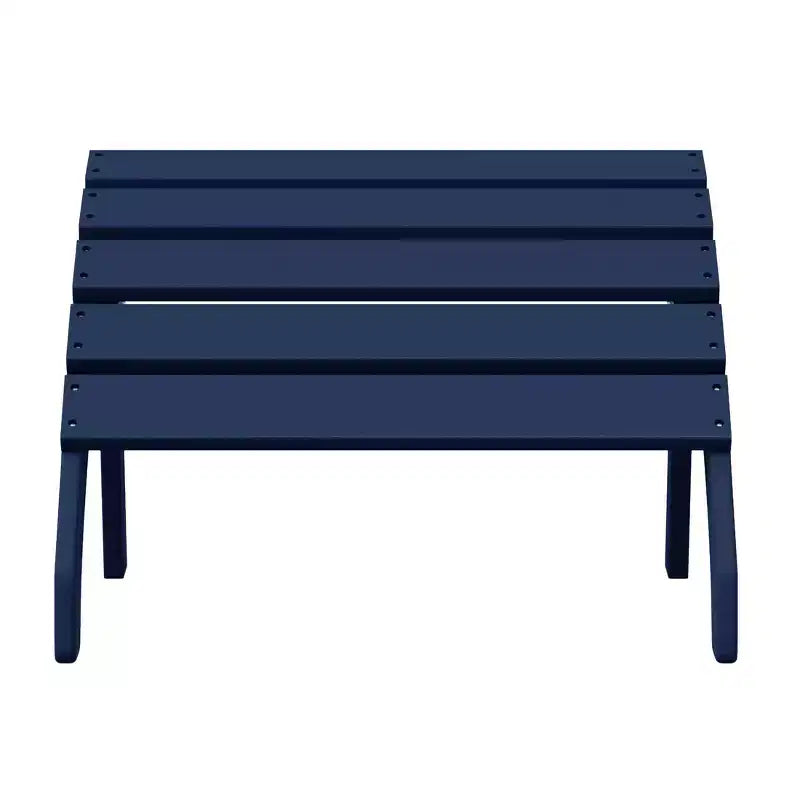WestinTrends Dylan Outdoor Patio HDPE Adirondack Ottoman Footrest