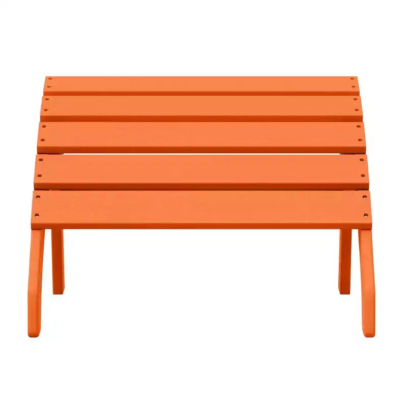 WestinTrends Dylan Outdoor Patio HDPE Adirondack Ottoman Footrest