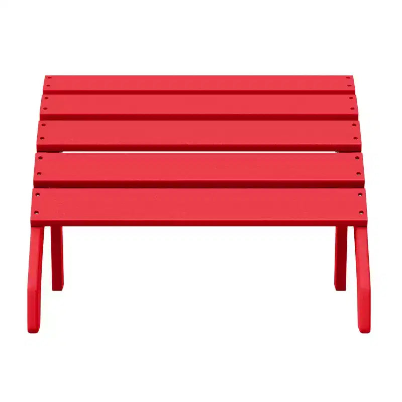 WestinTrends Dylan Outdoor Patio HDPE Adirondack Ottoman Footrest