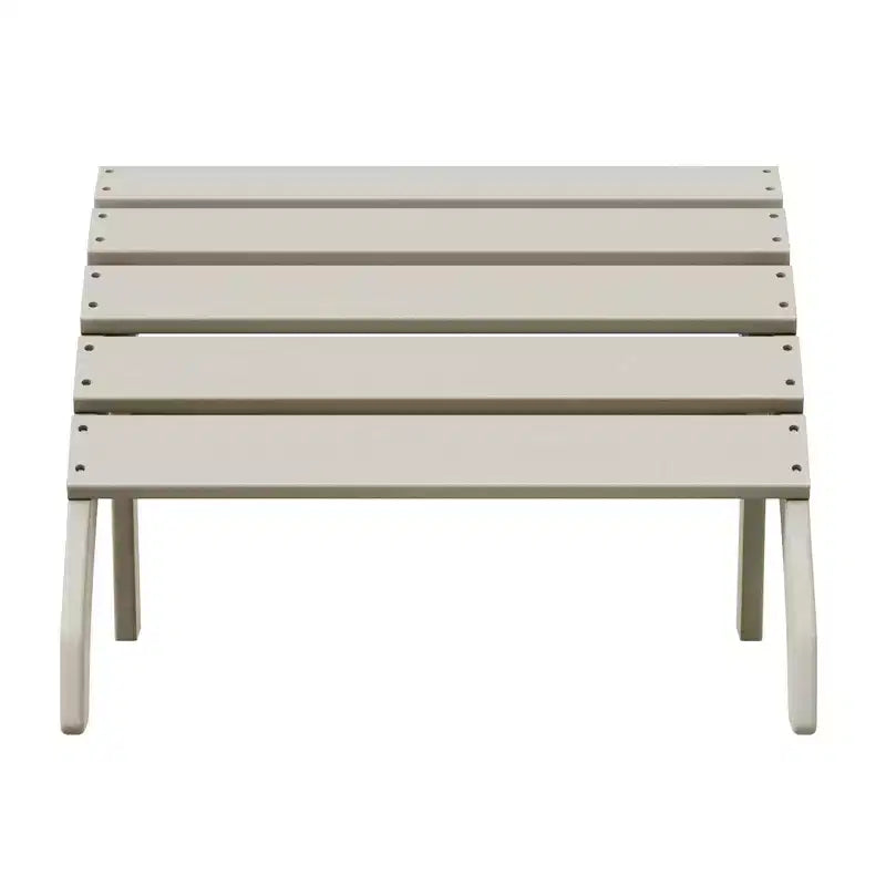 WestinTrends Dylan Outdoor Patio HDPE Adirondack Ottoman Footrest