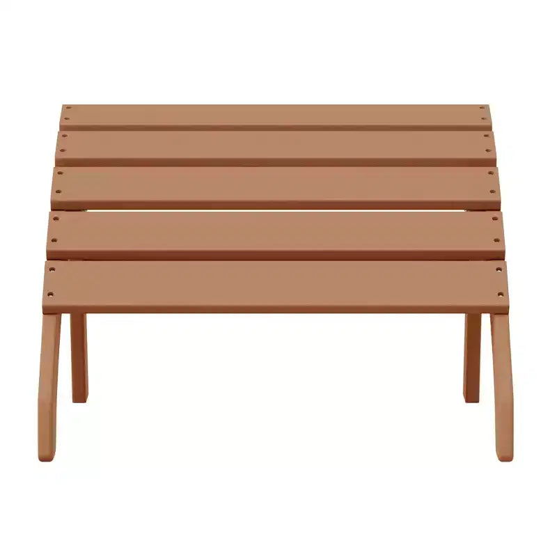 WestinTrends Dylan Outdoor Patio HDPE Adirondack Ottoman Footrest
