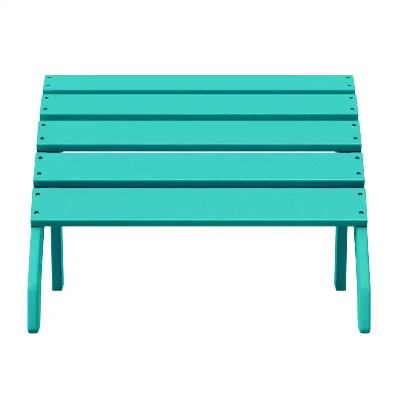 WestinTrends Dylan Outdoor Patio HDPE Adirondack Ottoman Footrest