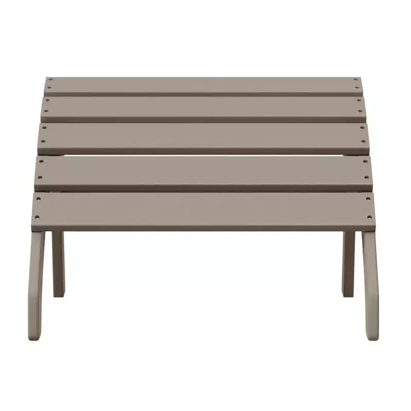 WestinTrends Dylan Outdoor Patio HDPE Adirondack Ottoman Footrest