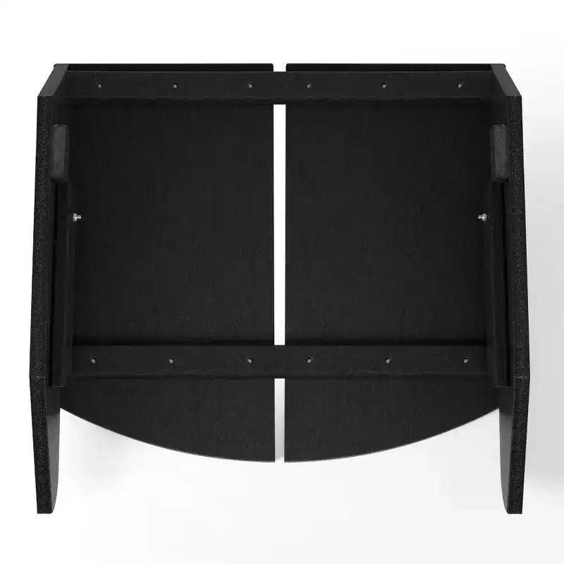 WestinTrends Riviera Modern HDPE Plastic Folding Patio Adirondack Ottoman