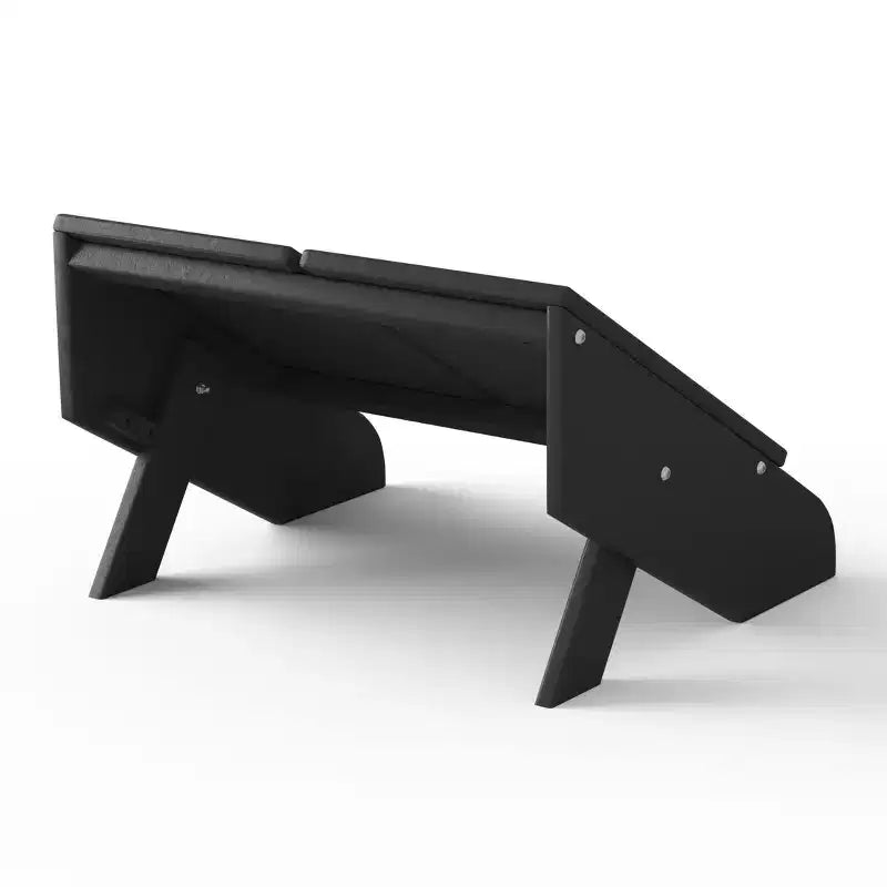 WestinTrends Riviera Modern HDPE Plastic Folding Patio Adirondack Ottoman