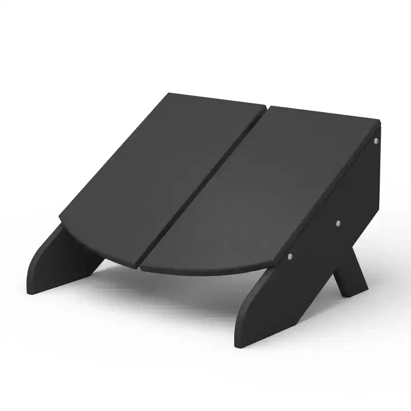 WestinTrends Riviera Modern HDPE Plastic Folding Patio Adirondack Ottoman