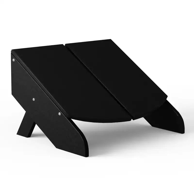 WestinTrends Riviera Modern HDPE Plastic Folding Patio Adirondack Ottoman