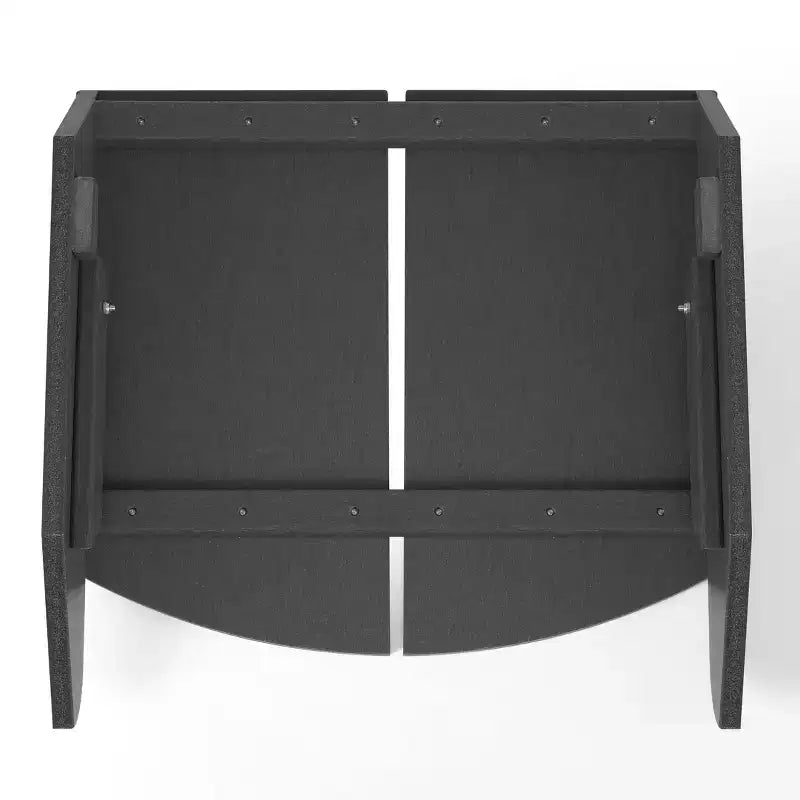 WestinTrends Riviera Modern HDPE Plastic Folding Patio Adirondack Ottoman
