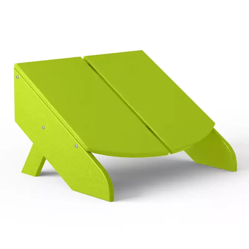 WestinTrends Riviera Modern HDPE Plastic Folding Patio Adirondack Ottoman
