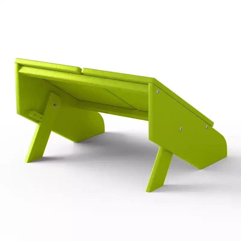WestinTrends Riviera Modern HDPE Plastic Folding Patio Adirondack Ottoman