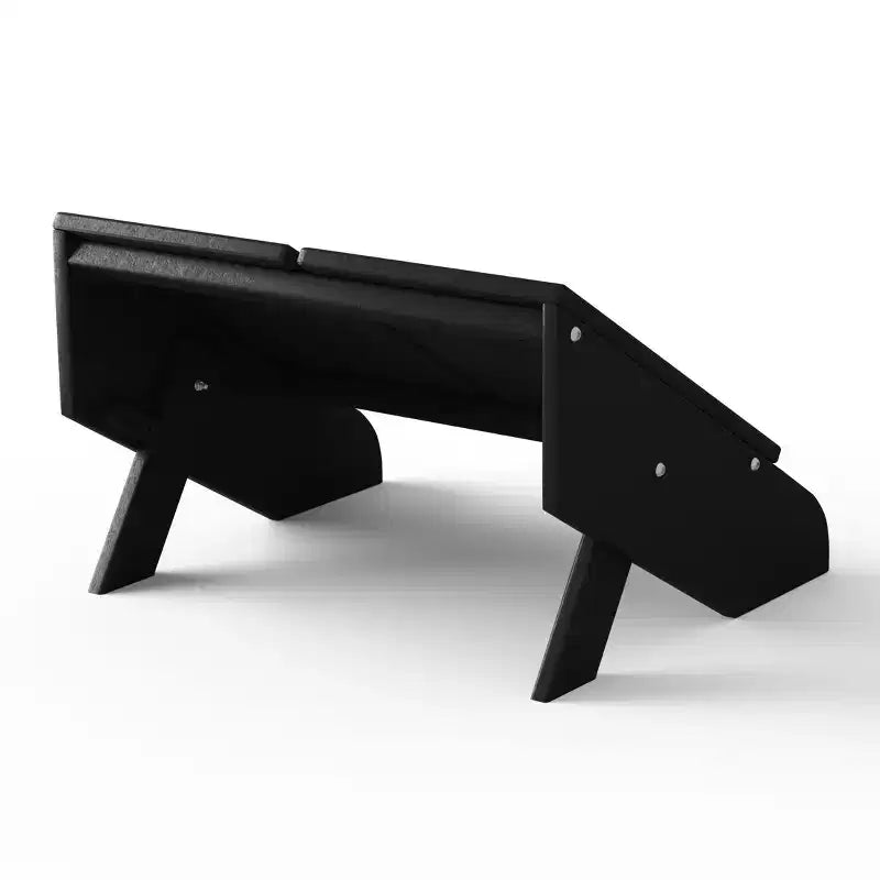 WestinTrends Riviera Modern HDPE Plastic Folding Patio Adirondack Ottoman