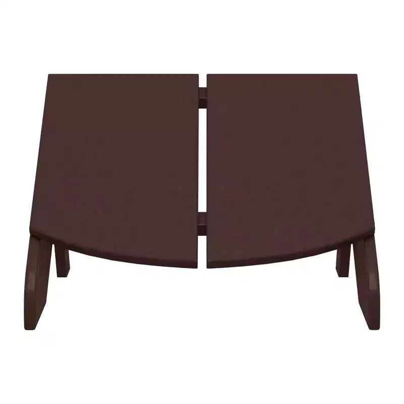 WestinTrends Riviera Modern HDPE Plastic Folding Patio Adirondack Ottoman