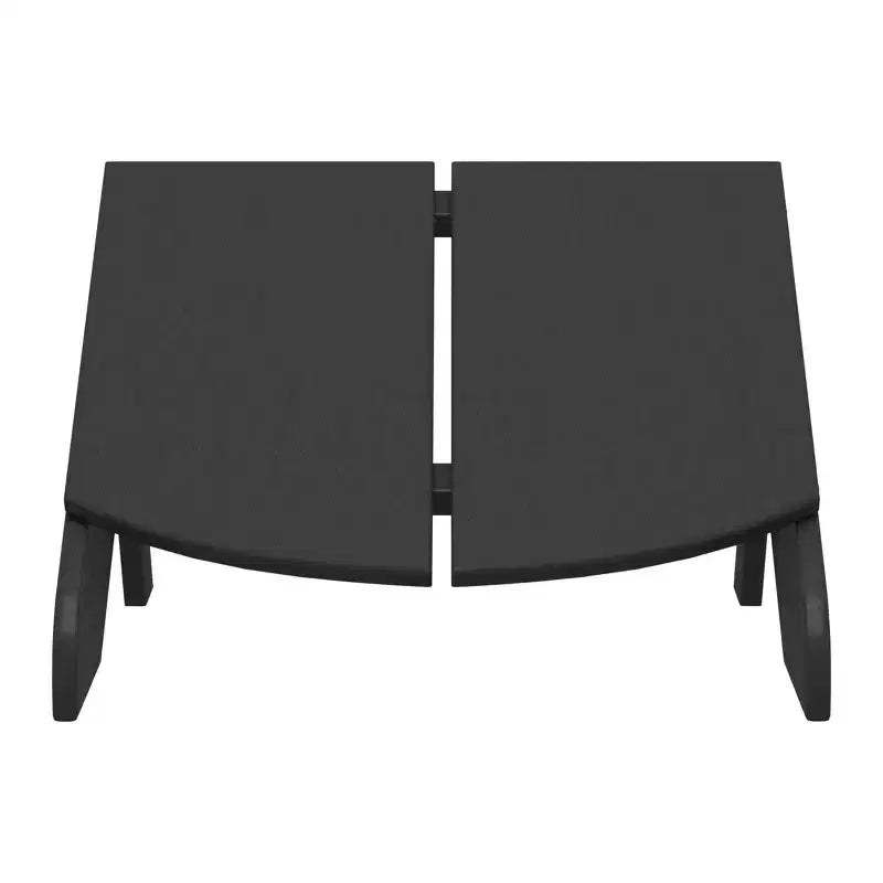 WestinTrends Riviera Modern HDPE Plastic Folding Patio Adirondack Ottoman