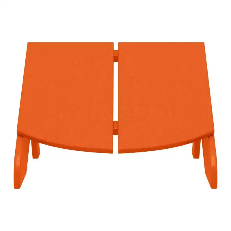 WestinTrends Riviera Modern HDPE Plastic Folding Patio Adirondack Ottoman