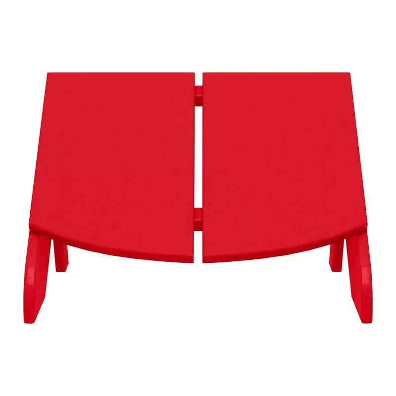 WestinTrends Riviera Modern HDPE Plastic Folding Patio Adirondack Ottoman