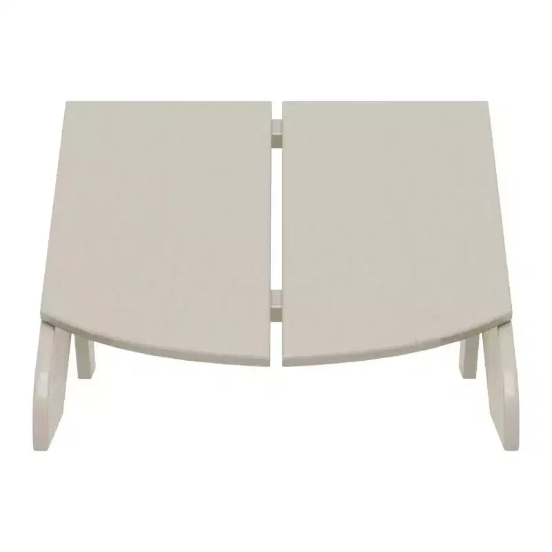 WestinTrends Riviera Modern HDPE Plastic Folding Patio Adirondack Ottoman