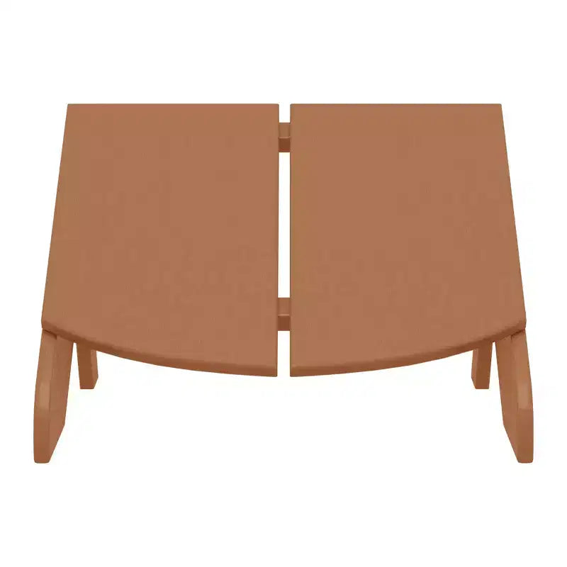 WestinTrends Riviera Modern HDPE Plastic Folding Patio Adirondack Ottoman