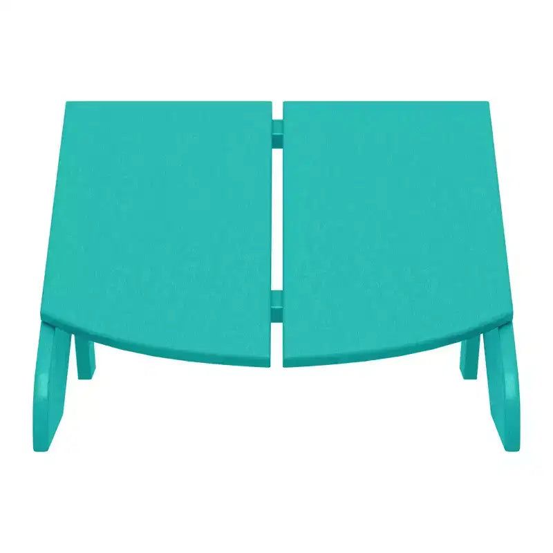 WestinTrends Riviera Modern HDPE Plastic Folding Patio Adirondack Ottoman