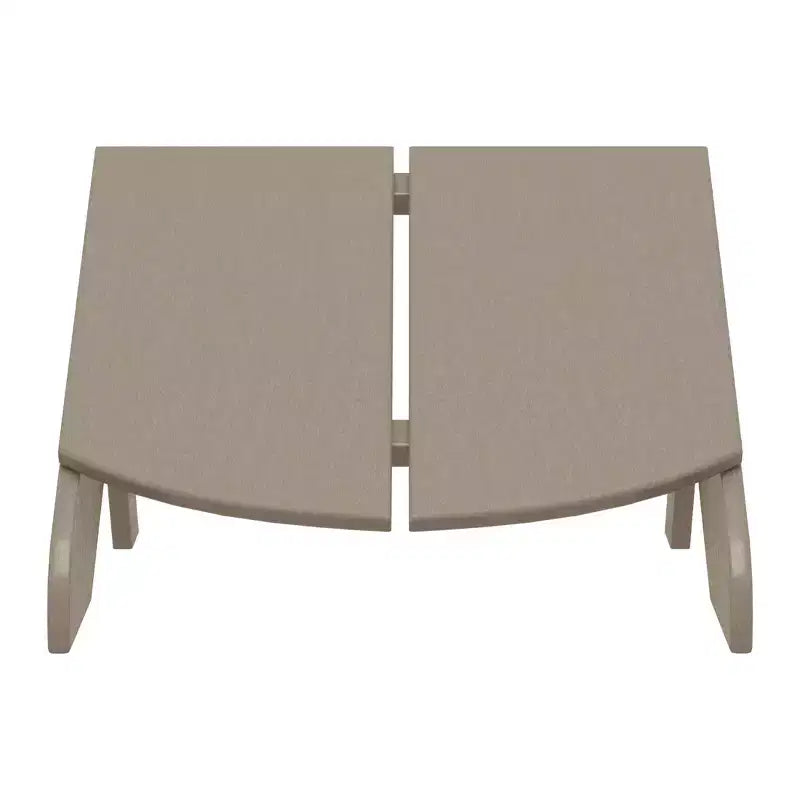 WestinTrends Riviera Modern HDPE Plastic Folding Patio Adirondack Ottoman