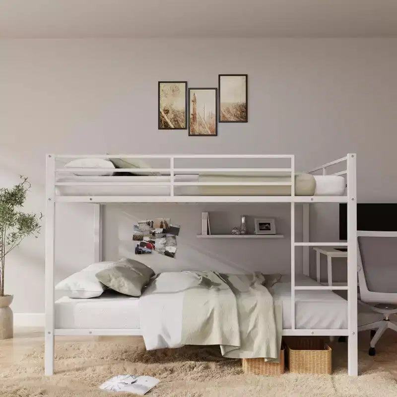 Letto a castello matrimoniale su matrimoniale con scaletta