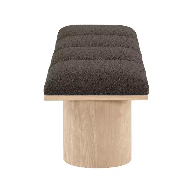 Meridian Furniture, Panca in tessuto bouclé Pavilion