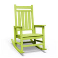 Hyleory HDPE Modern Resin Outdoor Rocking Chair, Patio Adirondack Chair for All Seasons