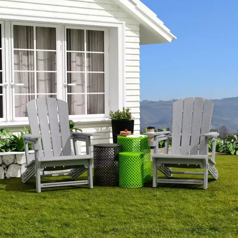 NAYSAYE Patio Chaise Lounge Adirondack Chair with Cup Holder Foldable Design for Outdoor Relaxation, 22.3*30*36.4