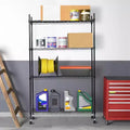 Acekool Scaffale a 4 Ripiani Regolabile in Filo di Acciaio Resistente, Organizzatore Antiruggine per Cucina, Garage, Dispensa, 91,44 L x 35,56 P x 137,16 H cm