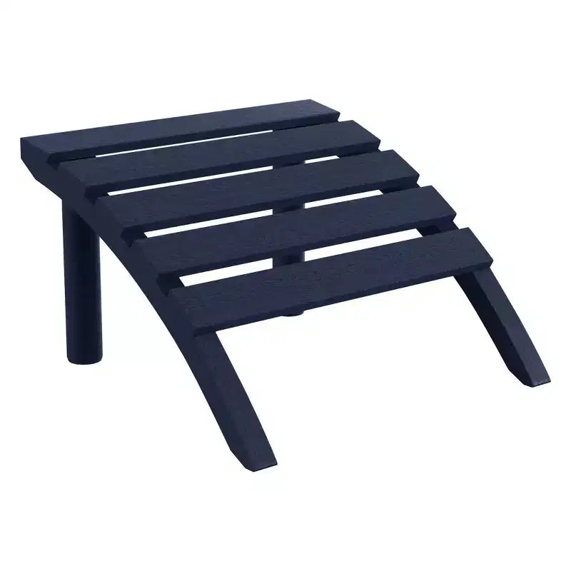 WestinTrends Azura 3-Piece HDPE Plastic Adirondack Patio Chairs With 18 Square Side Table Set