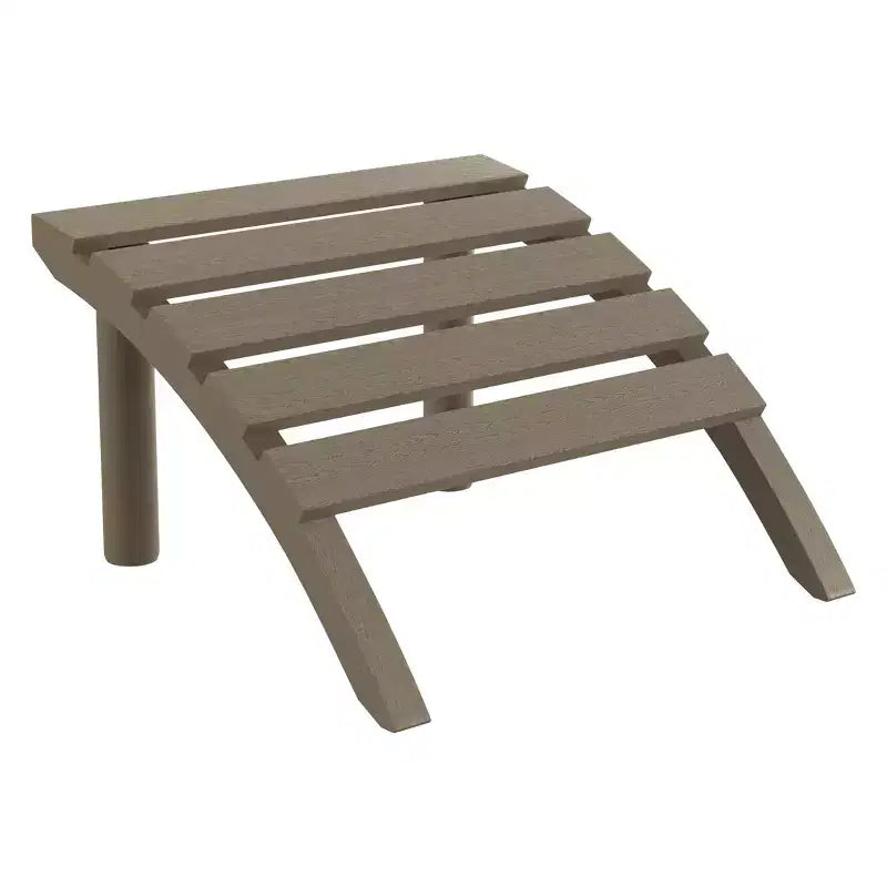 WestinTrends Azura 3-Piece HDPE Plastic Adirondack Patio Chairs With 18 Square Side Table Set